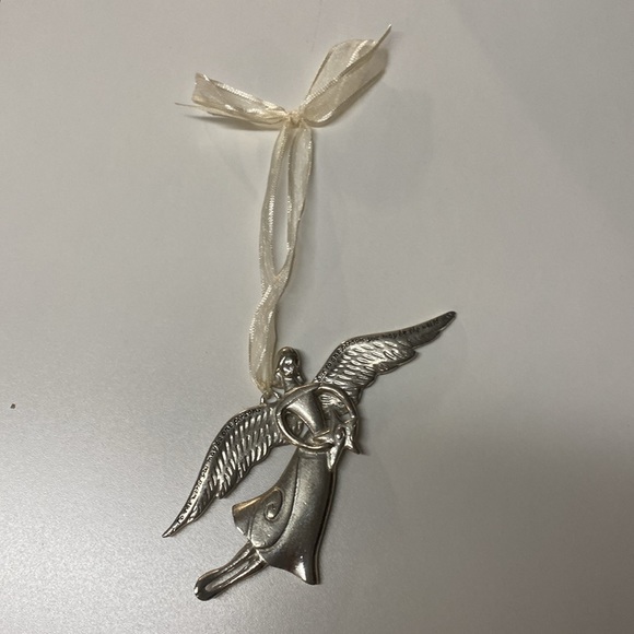 Three Pewter Serenity Angels with Quotes in handmade bag - Picture 3 of 13